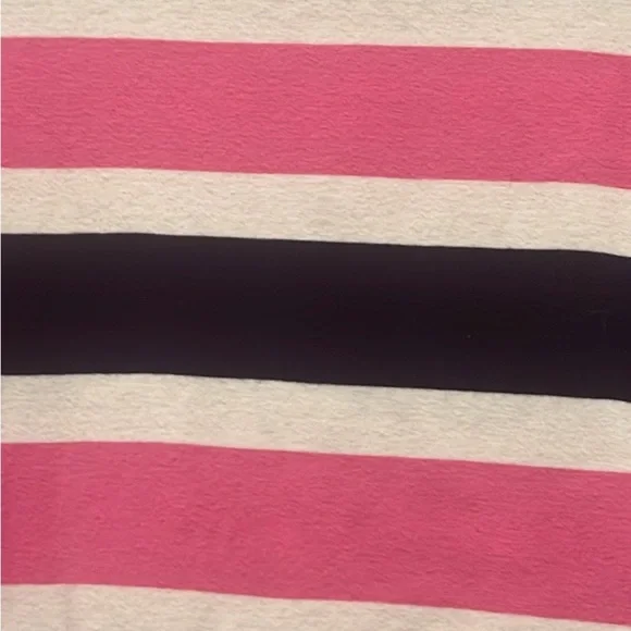 Lauren Ralph Lauren Boxy Pink and Black Sailor Collar Blouse - Picture 2 of 3